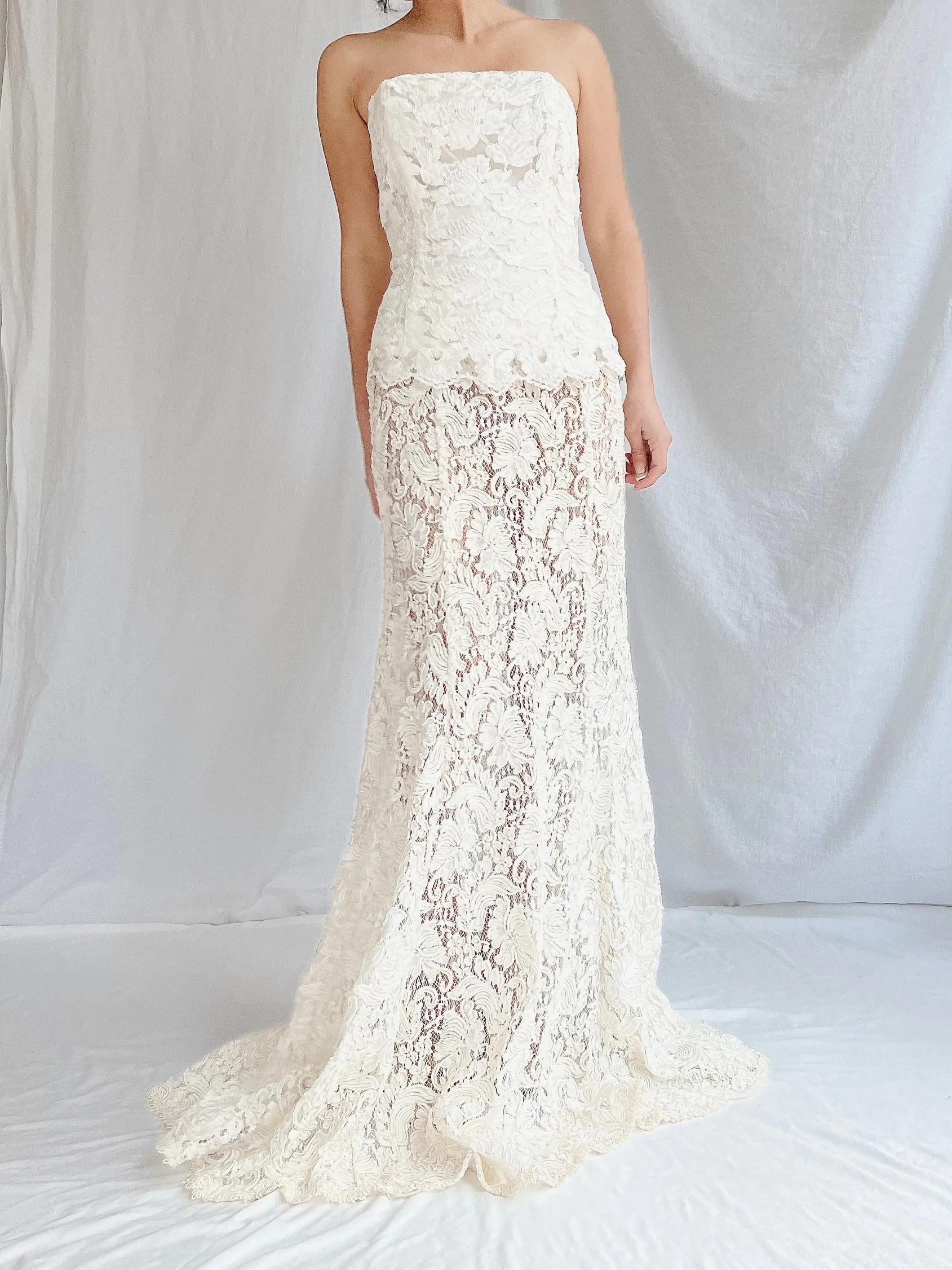 Vintage Lace Bustier & Skirt - S/3
