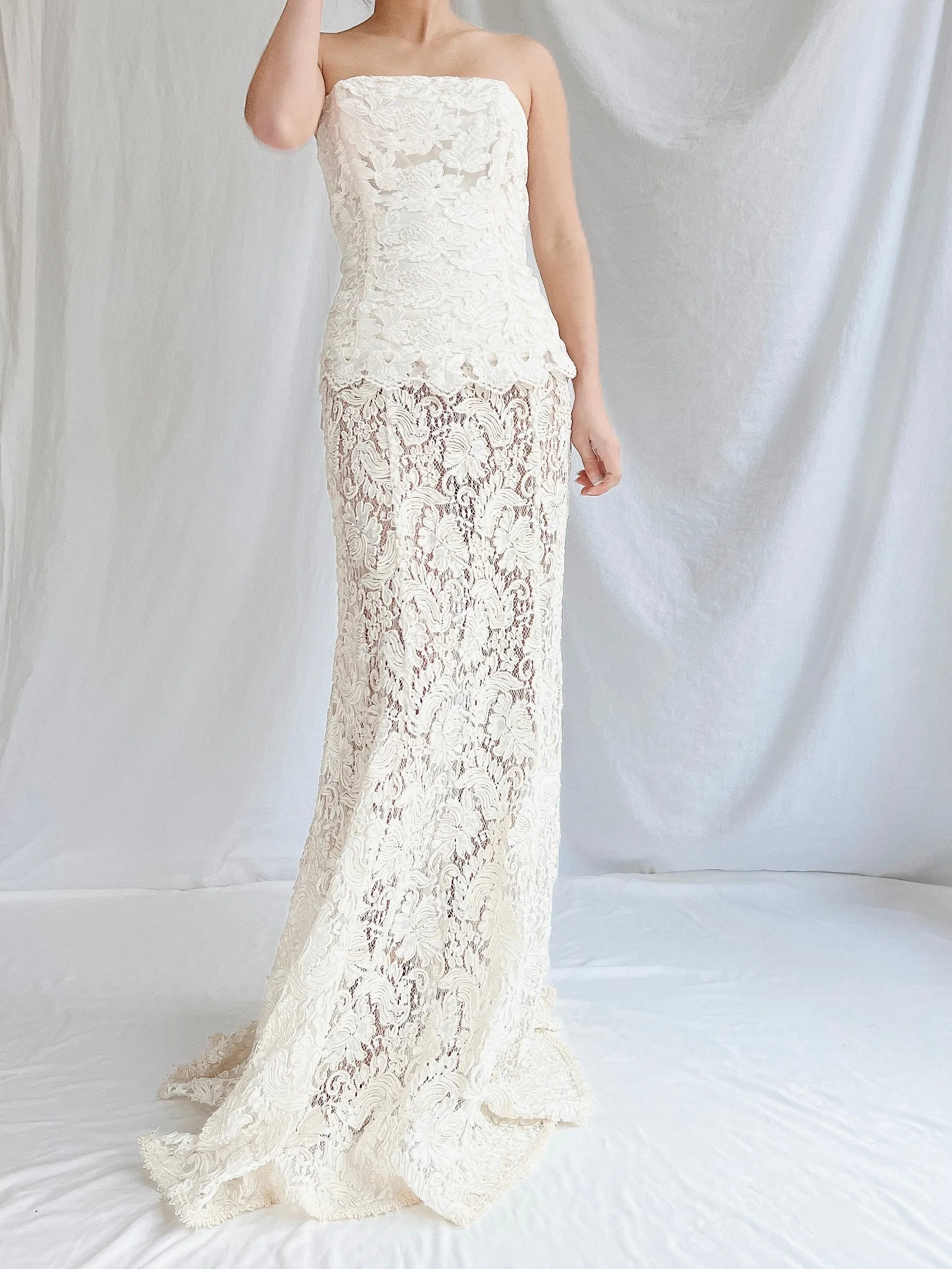 Vintage Lace Bustier & Skirt - S/3