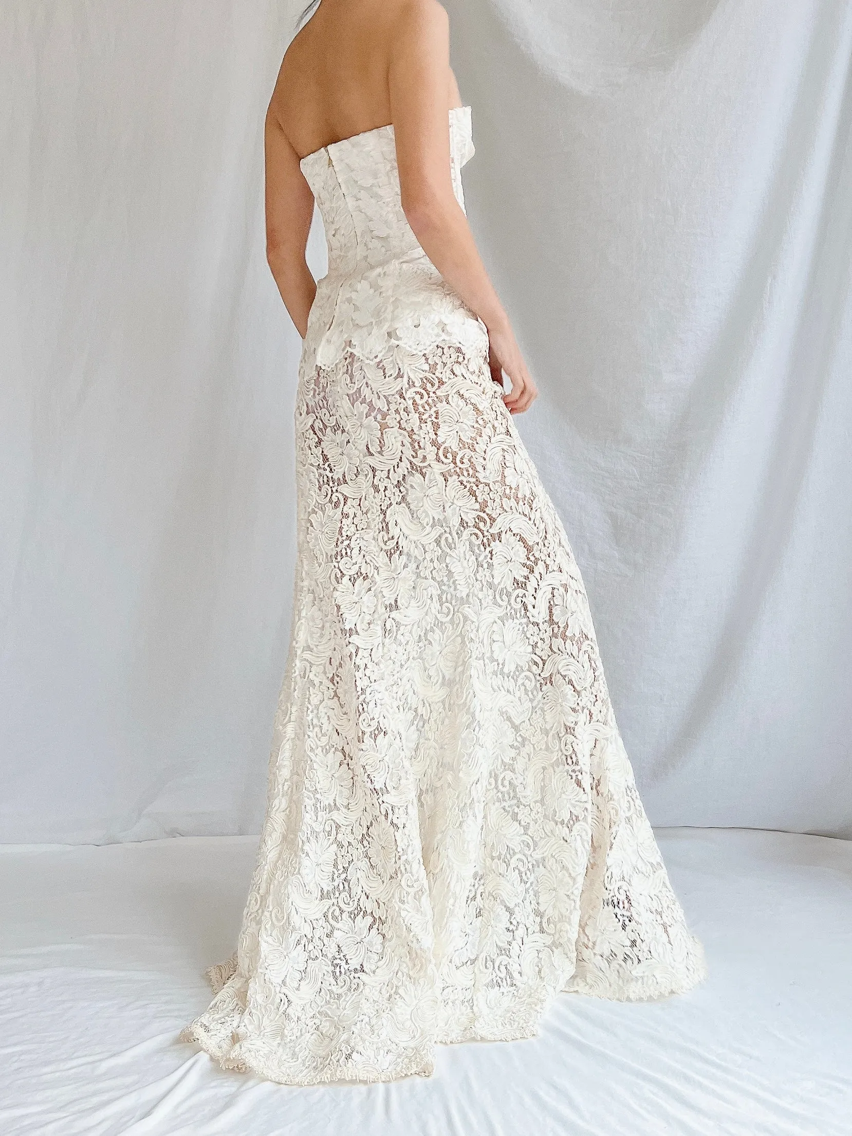 Vintage Lace Bustier & Skirt - S/3