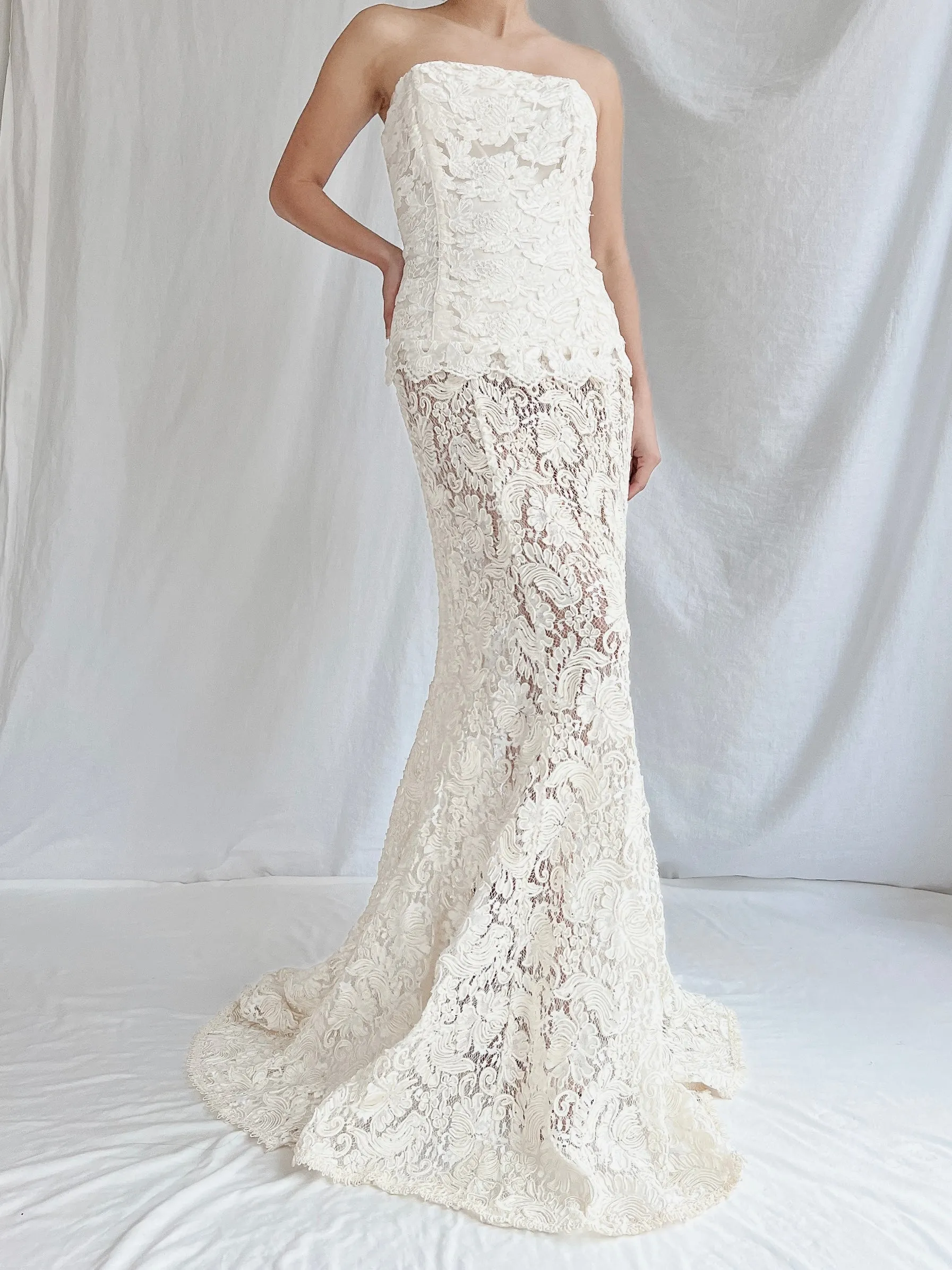 Vintage Lace Bustier & Skirt - S/3