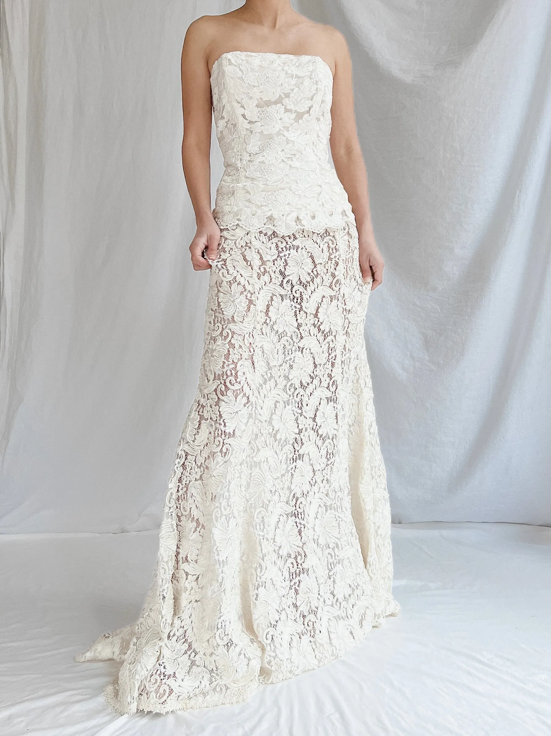 Vintage Lace Bustier & Skirt - S/3