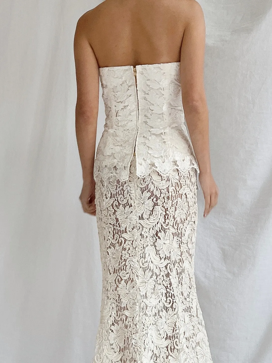 Vintage Lace Bustier & Skirt - S/3