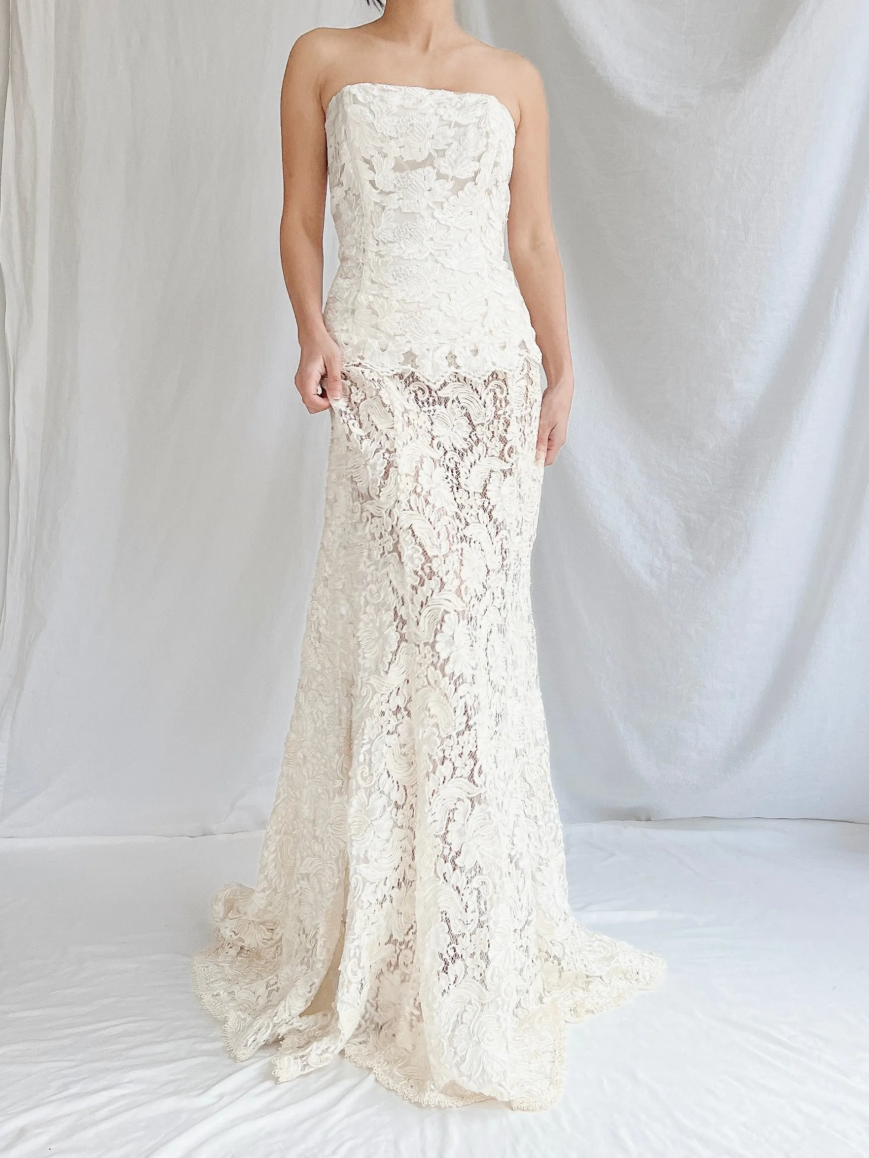 Vintage Lace Bustier & Skirt - S/3