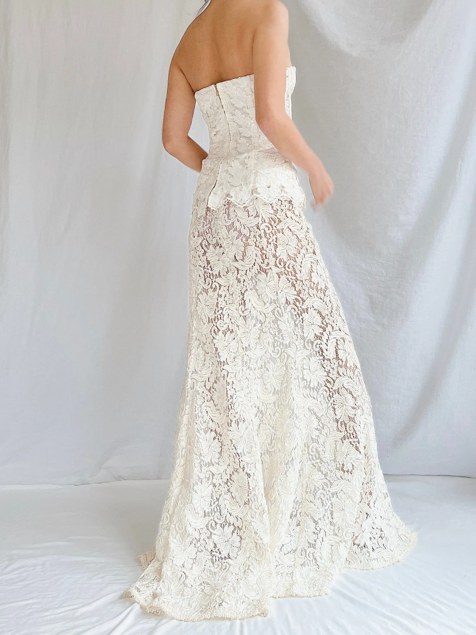 Vintage Lace Bustier & Skirt - S/3