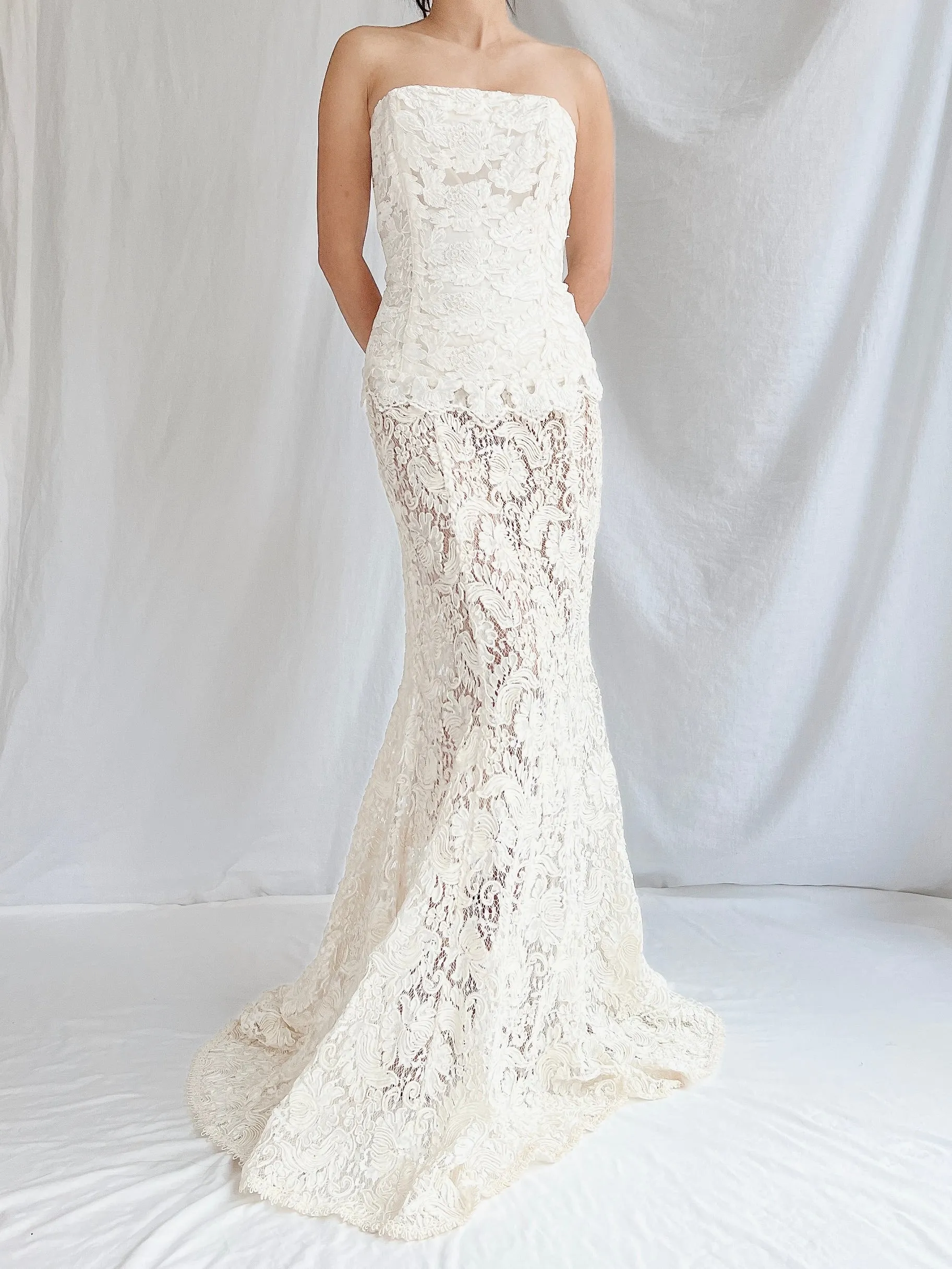 Vintage Lace Bustier & Skirt - S/3