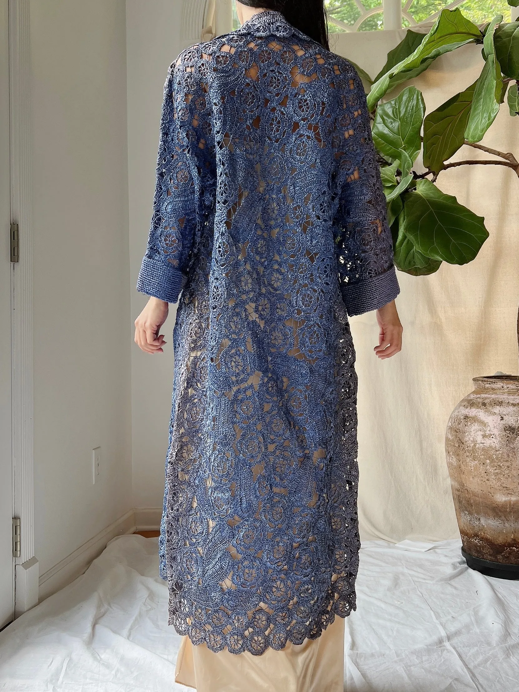 Vintage Ombre Raffia Duster - S/M