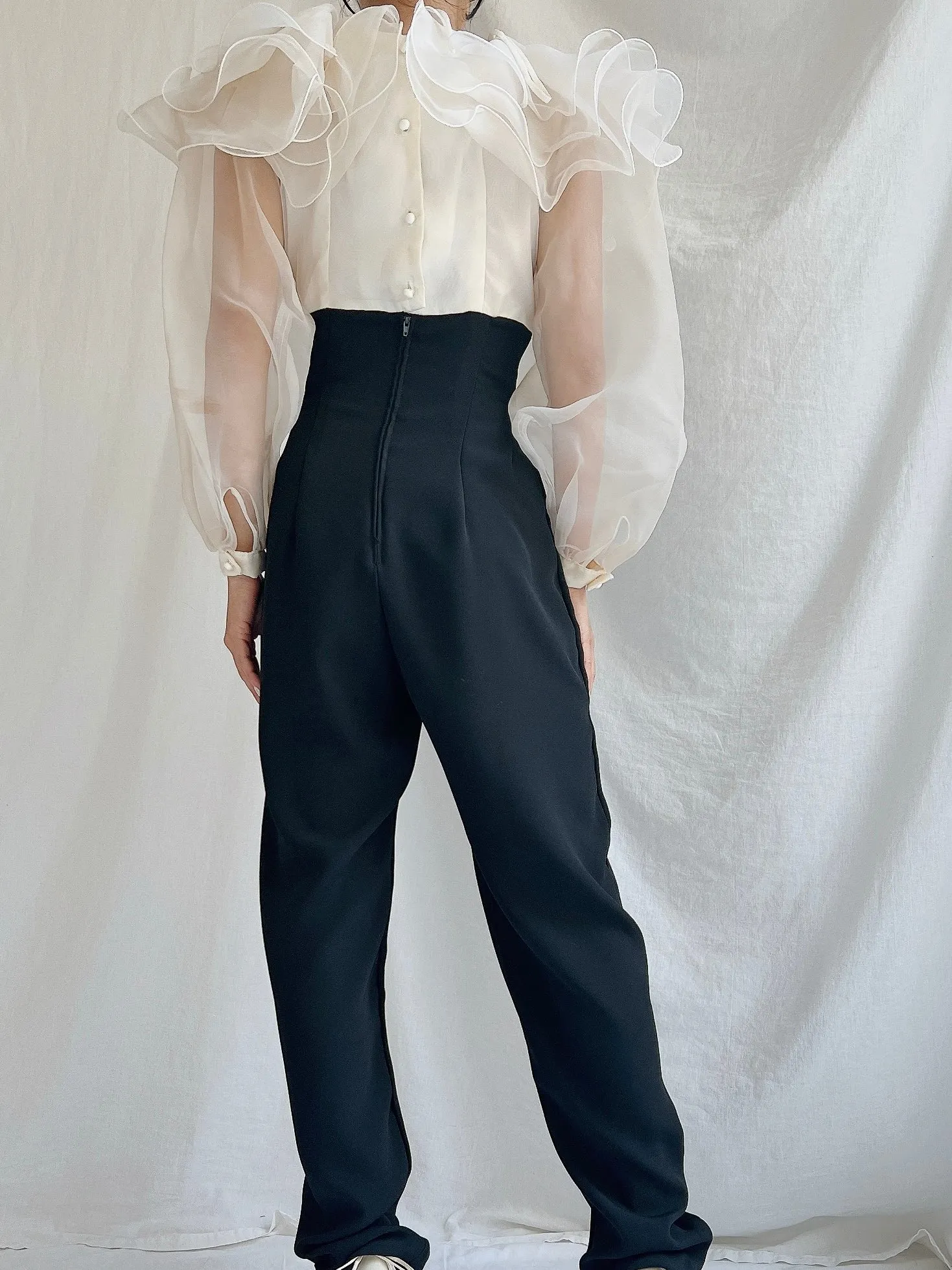 Vintage Organza and Rayon Jumpsuit/Romper - S