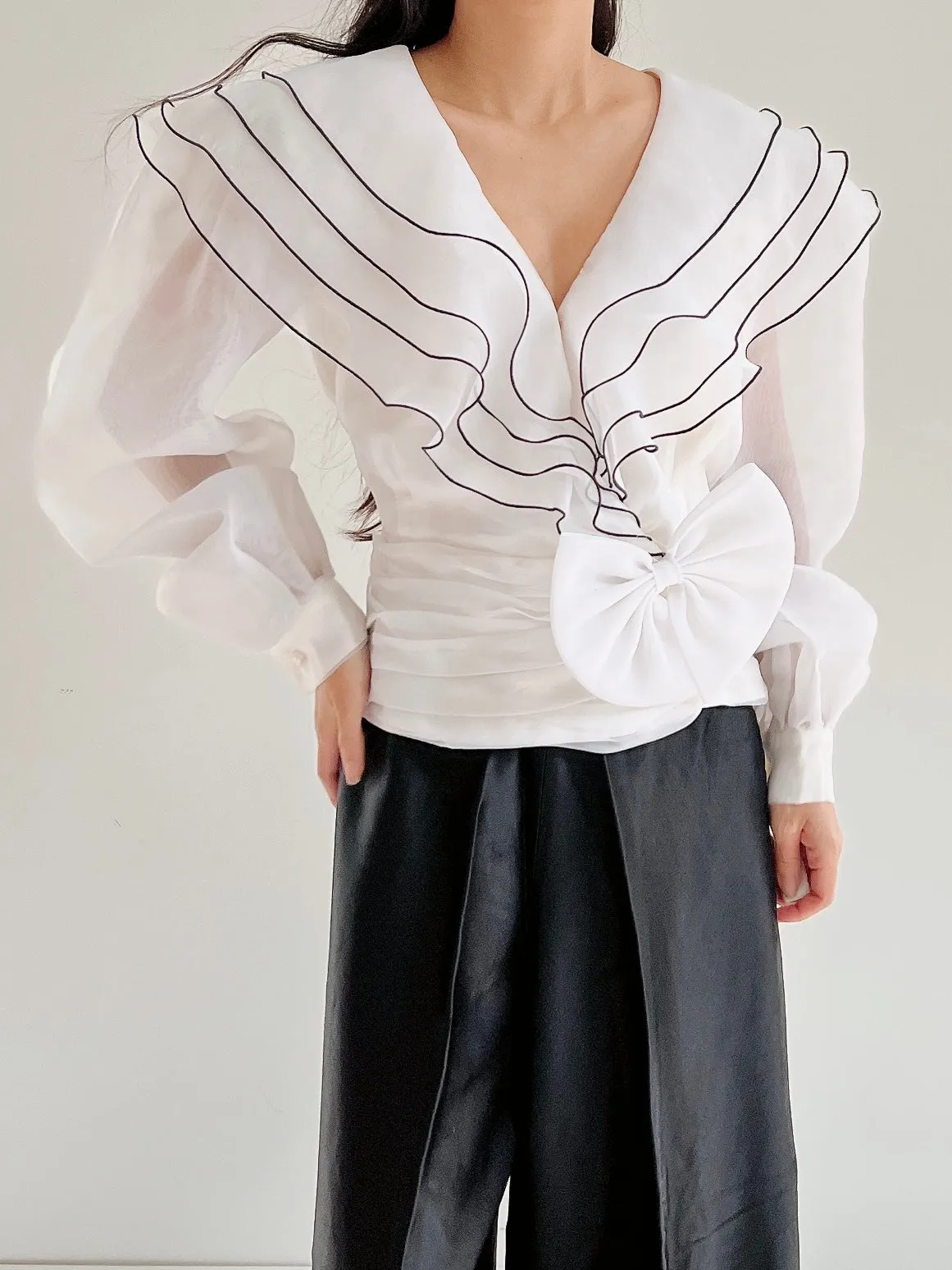 Vintage Organza Top - M