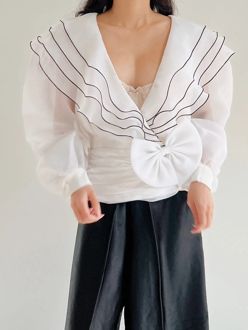 Vintage Organza Top - M