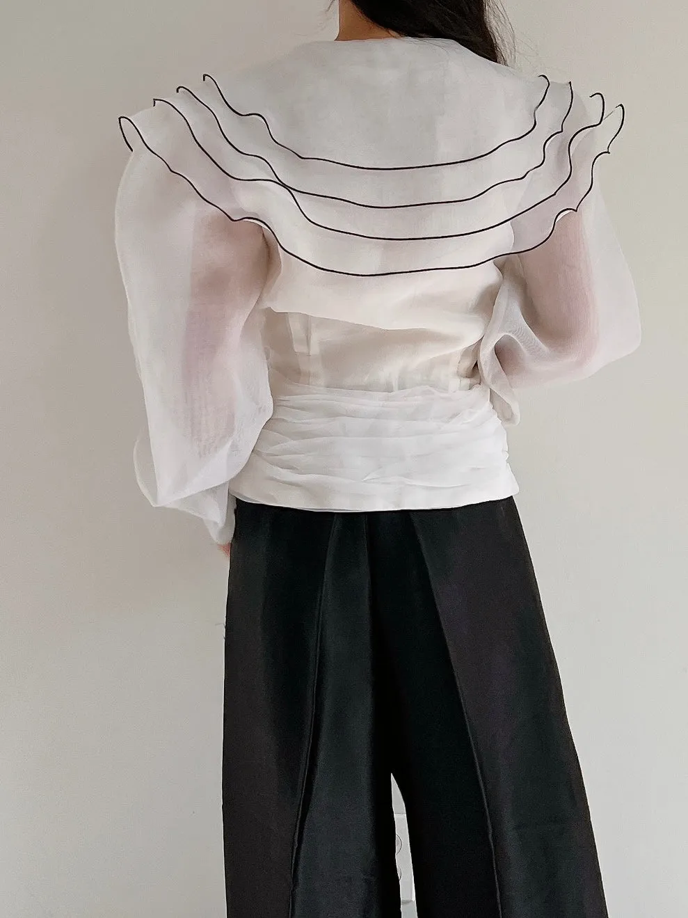 Vintage Organza Top - M