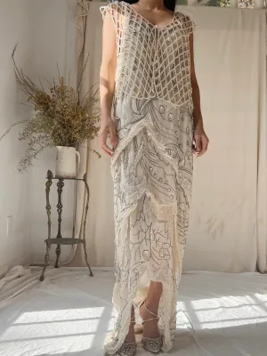 Vintage Pearl Beaded Top - M