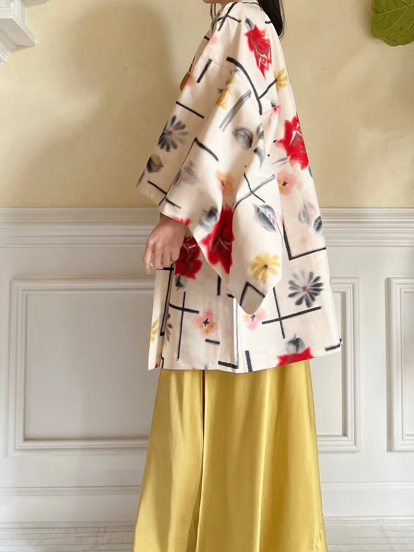 Vintage Pink Silk Kimono Jacket - OSFM