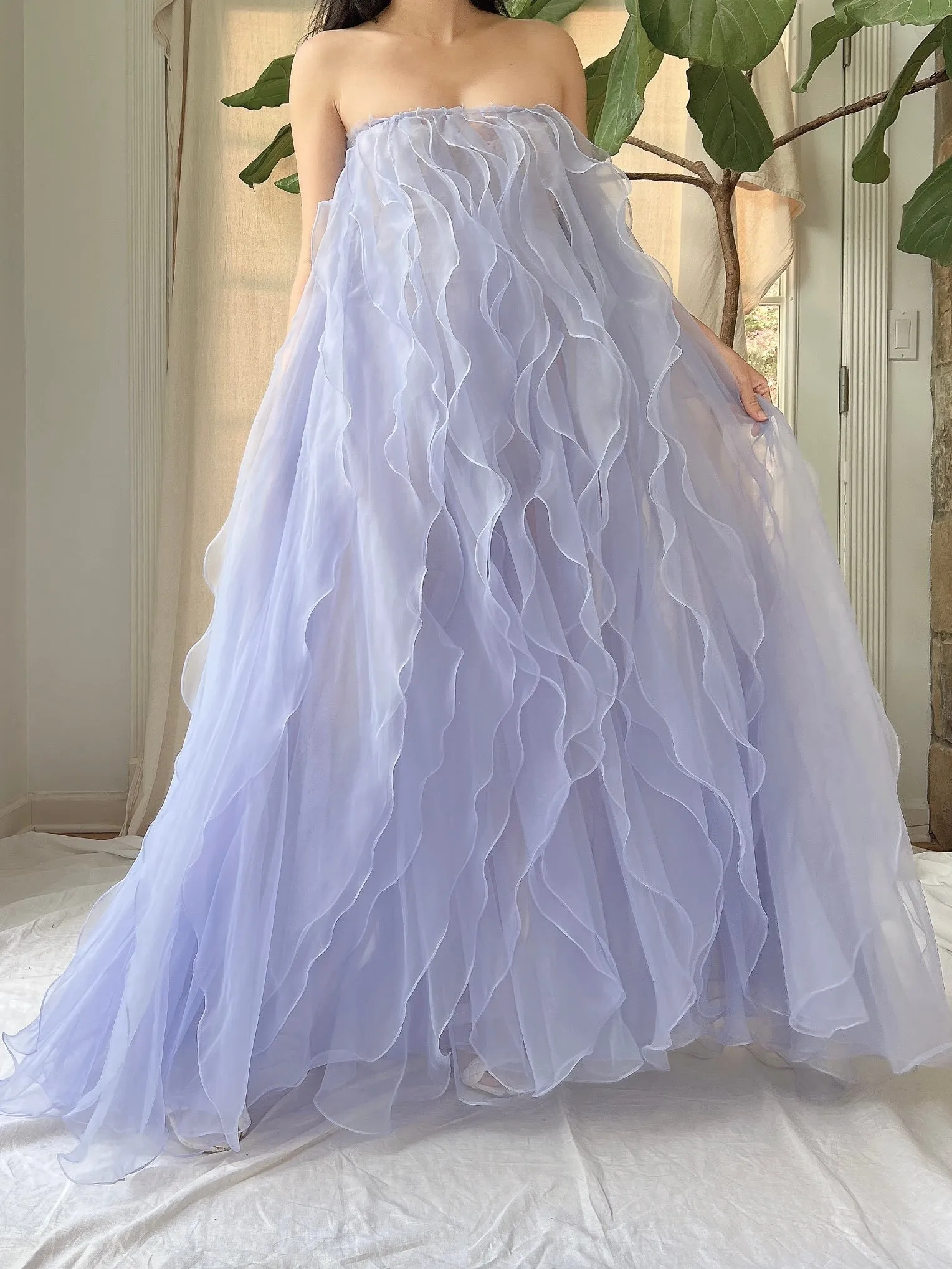 Vintage Ruffle Dress/Skirt - XS-M