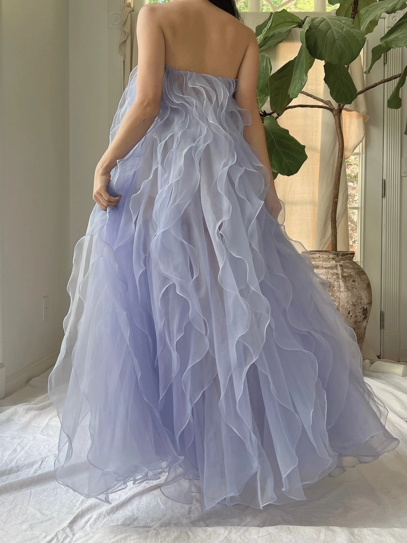 Vintage Ruffle Dress/Skirt - XS-M