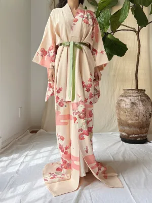 Vintage Silk Crepe Kimono - OSFM