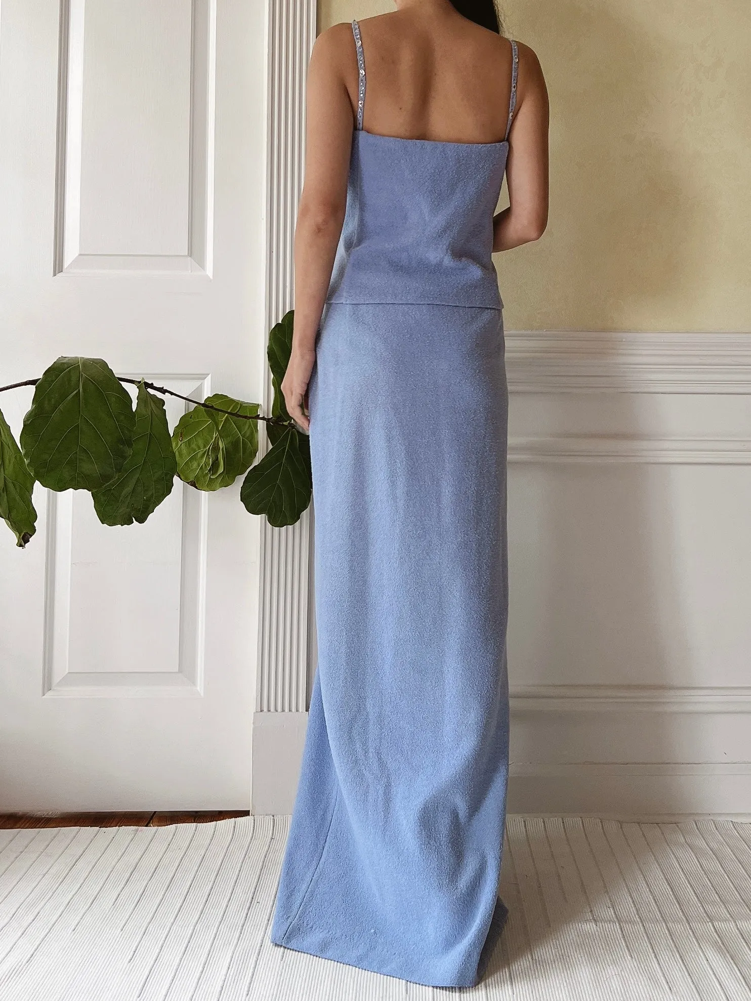 Vintage St. John Periwinkle Knit Dress - M