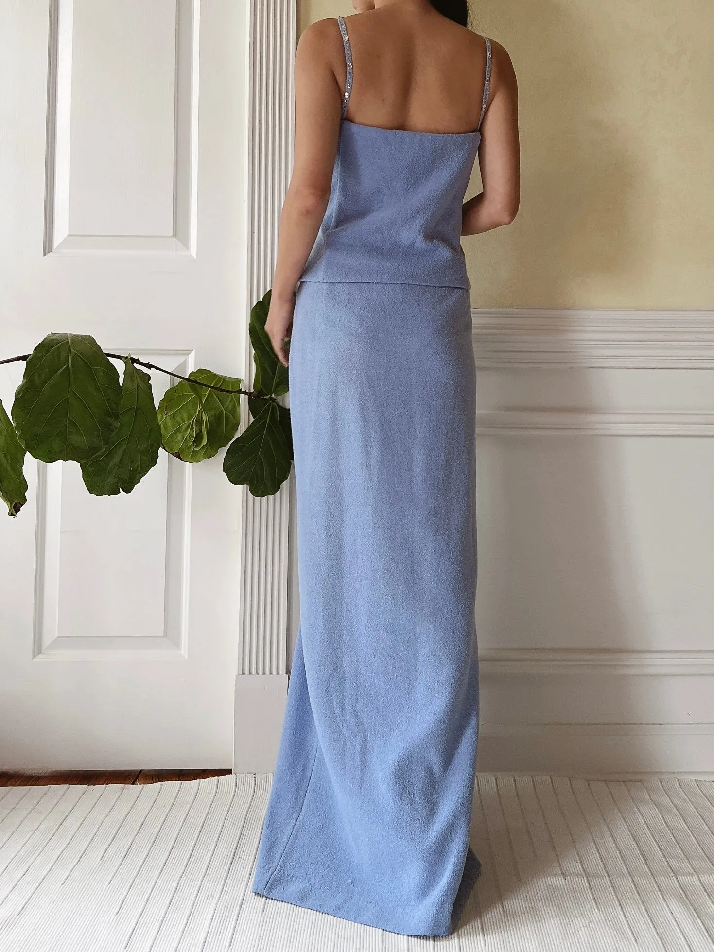 Vintage St. John Periwinkle Knit Dress - M