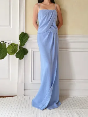 Vintage St. John Periwinkle Knit Dress - M