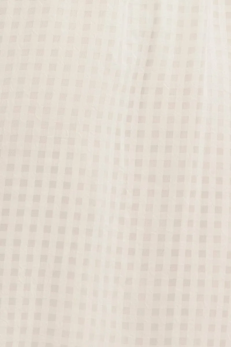 White Square Neck Puff Sleeve Skater Dress