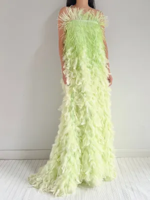 Y2K Feather Hi-Low Dress/Skirt - XS/S