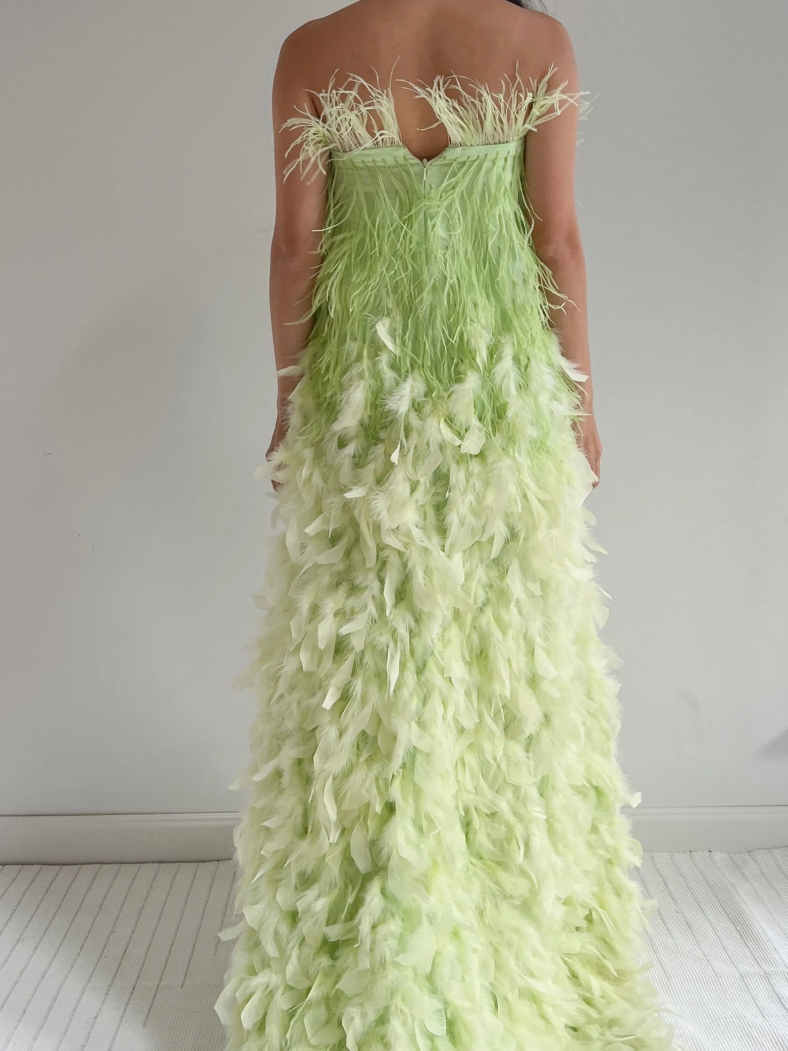 Y2K Feather Hi-Low Dress/Skirt - XS/S