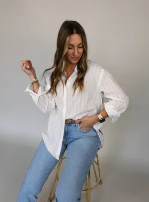 Z Supply: Seaport Striped Shirt - White