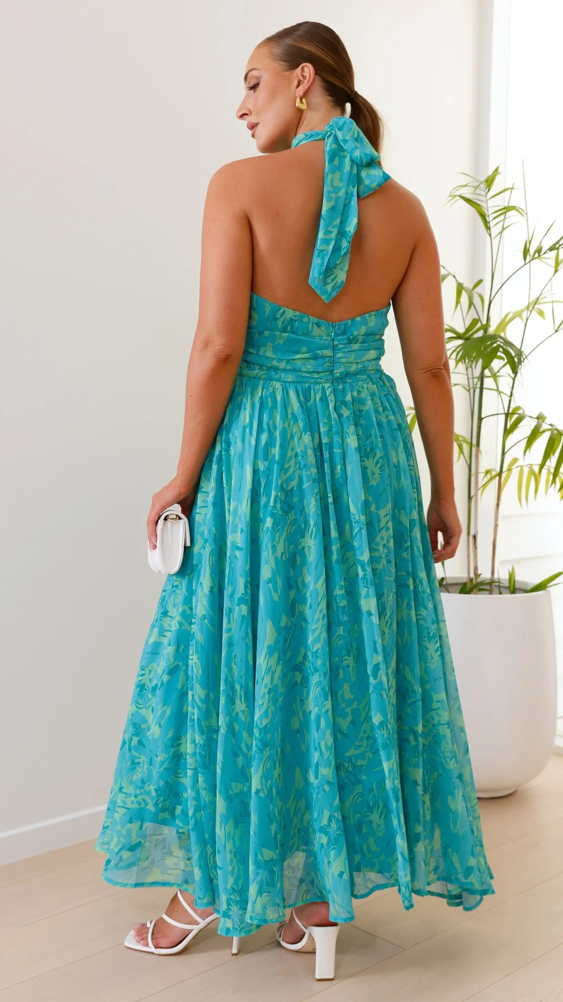 Zahava Maxi Dress - Green Floral
