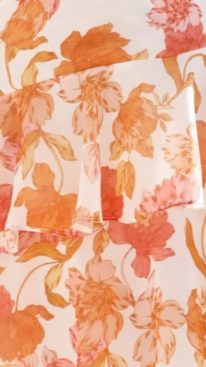 Zara Mini Dress - Orange Floral